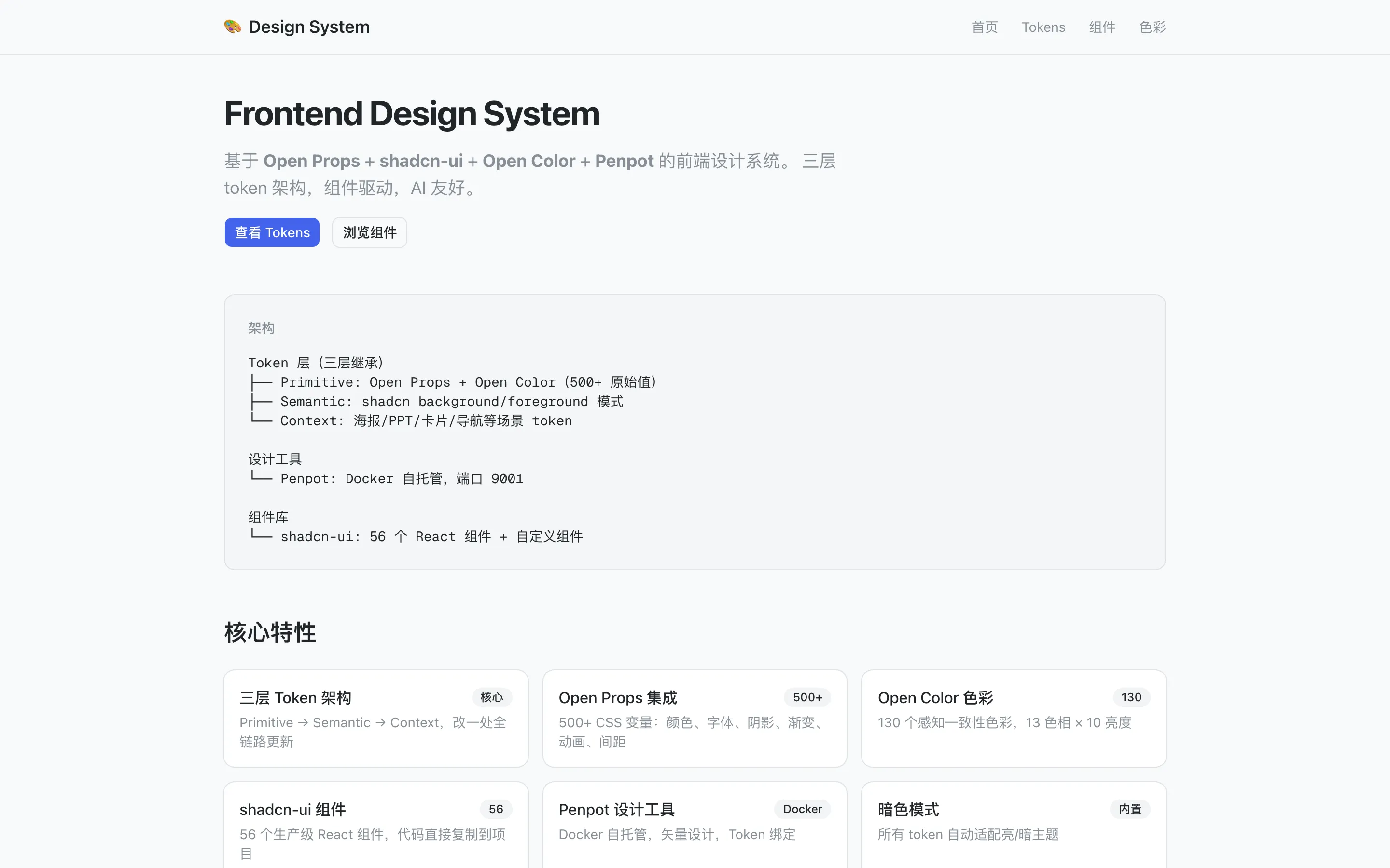 UI Design System 产品界面