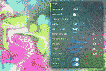 WebGL Fluid Sim 动态演示